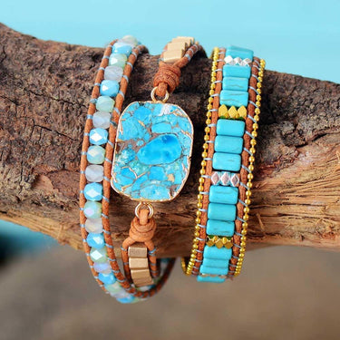 Turquoise Ocean Wrap Bracelet-Your Soul Place